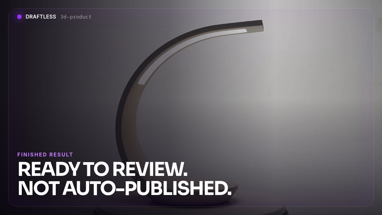 Product to 3D preview