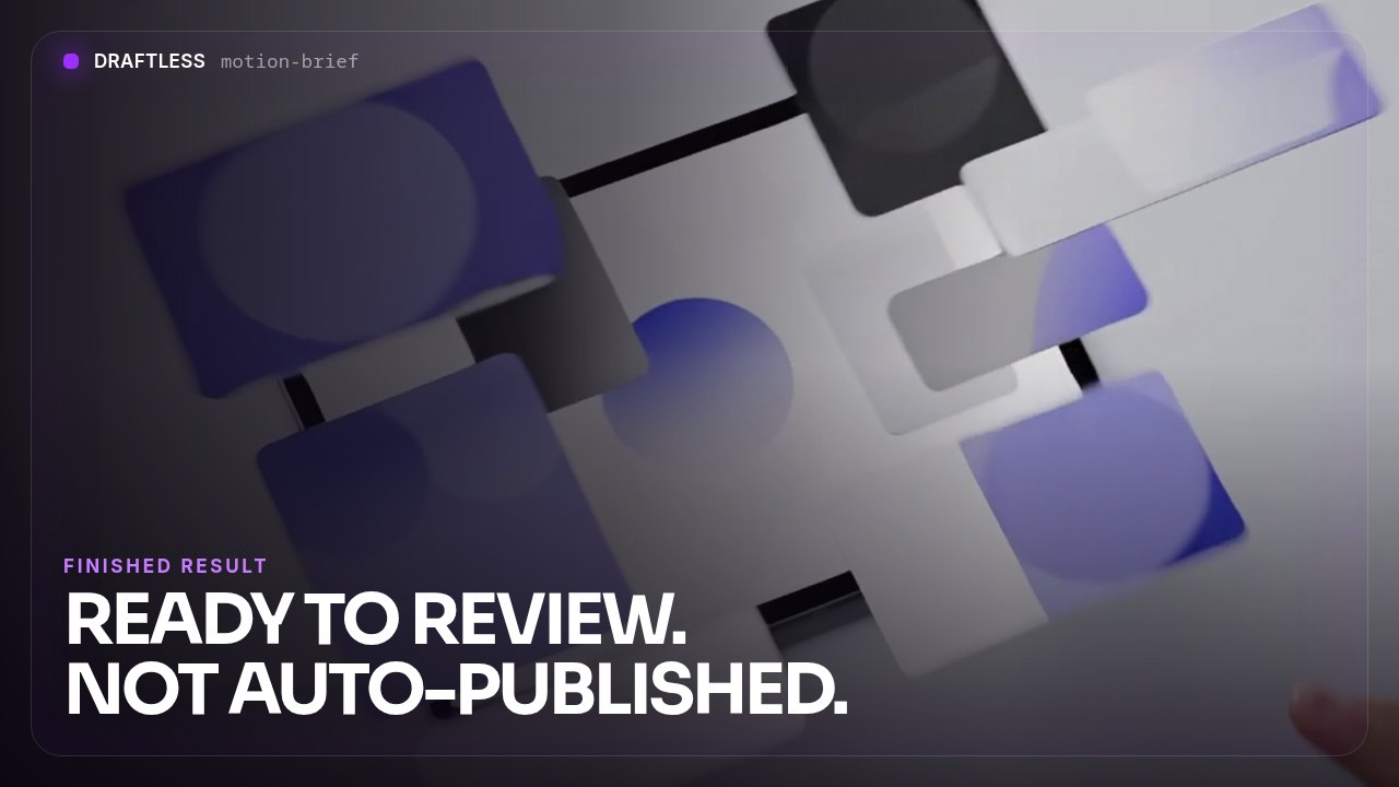 Motion Design (open brief) preview