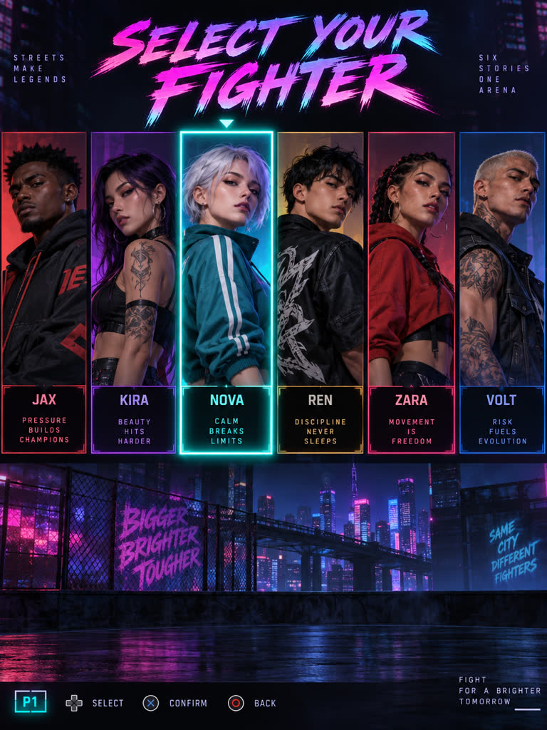 Character Select preview
